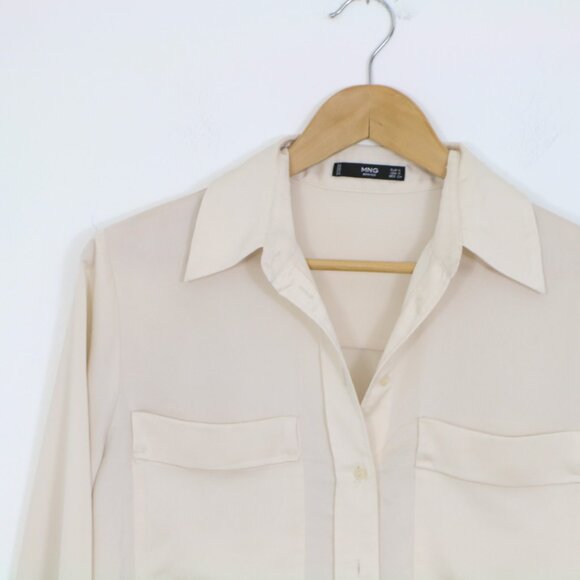 MANGO Oversized lyocell shirt - Picture 5 of 11
